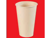Vienkartiniai puodeliai B'Green,  iš bambuko pluošto, PLA, 475 ml, D90 mm, 50 vnt