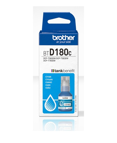 Brother BTD180C Rašalo papildymo buteliukas, Žydra