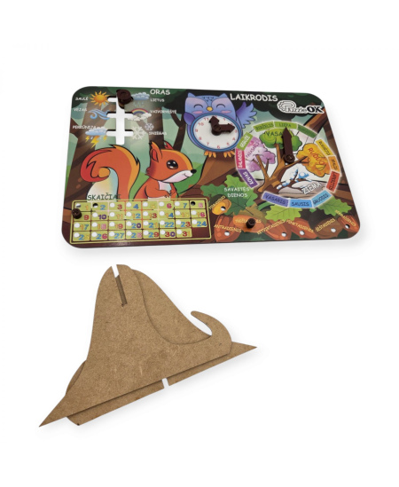 Medinis kalendorius „PUZZLEOK“, metų laikai, lietuviškas