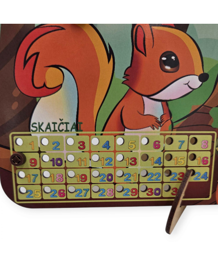 Medinis kalendorius „PUZZLEOK“, metų laikai, lietuviškas