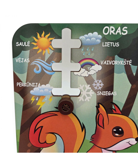 Medinis kalendorius „PUZZLEOK“, metų laikai, lietuviškas