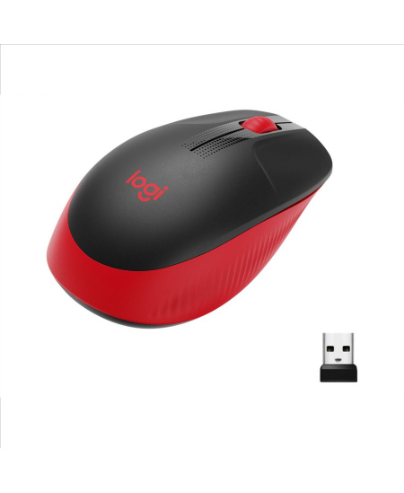 Logitech | Full size Mouse | M190 | Wireless | USB | Red