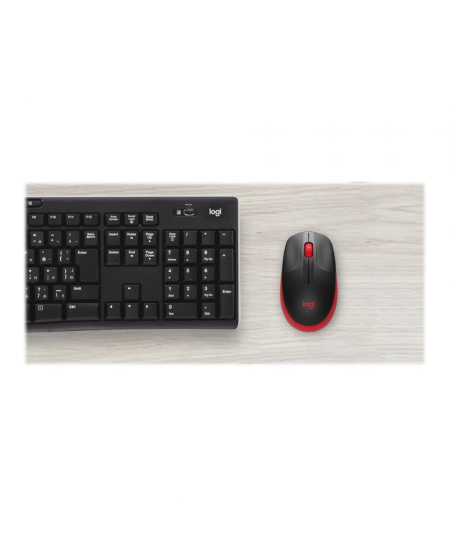 Logitech | Full size Mouse | M190 | Wireless | USB | Red