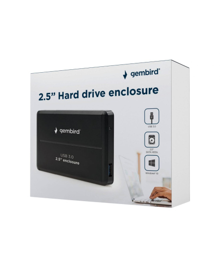 Gembird USB 3.0 2.5'' enclosure EE2-U3S-2  SATA 3Gb/s, USB 3.0
