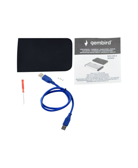 Gembird USB 3.0 2.5'' enclosure EE2-U3S-2  SATA 3Gb/s, USB 3.0