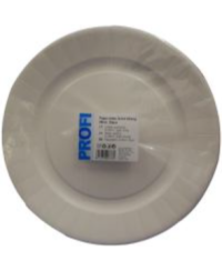 Vienkartinės lėkštės PROFI, popierinės, baltos, D 29 cm, 25 vnt.