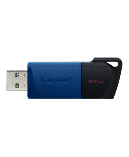 Kingston USB 3.2 Flash Drive DataTraveler Exodia M 64 GB, USB 3.2, Black/Blue