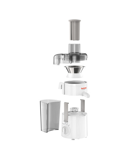 TEFAL | Fruitelia Plus Juicer | ZE370138 | White/Grey | 350 W | Number of speeds 2 + Pulse