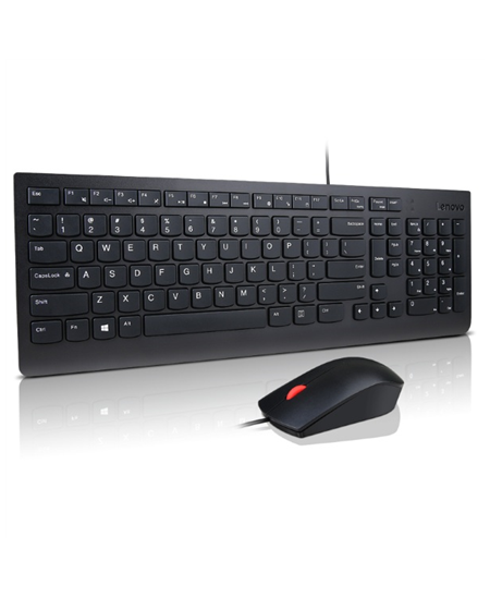 Lenovo Essential | Keyboard and Mouse Combo | Wired | US Euro | Black