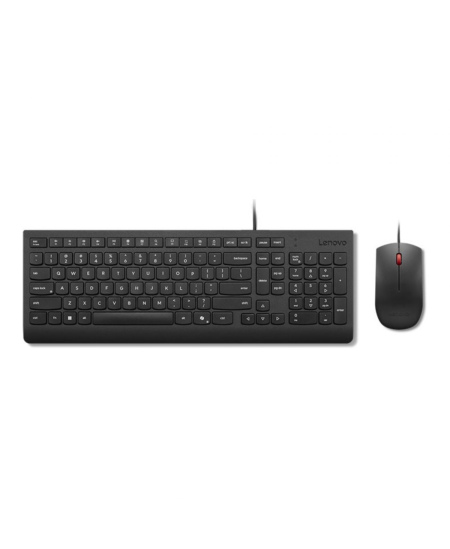 Lenovo Essential | Keyboard and Mouse Combo | Wired | US Euro | Black