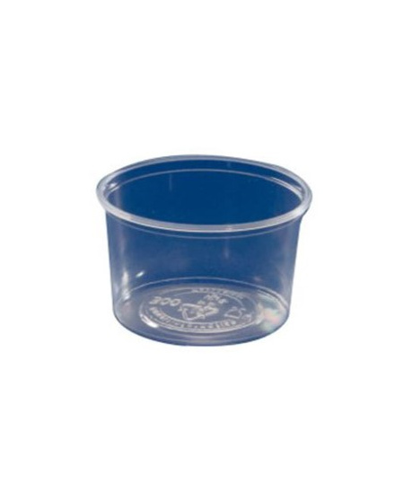 Vienkartinis indelis padažui, PP,  skaidrus,  D 71 mm, H 23 mm, 50 ml, 100 vnt.