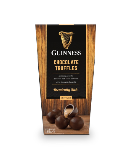 Juodojo šokolado saldainiai GUINNESS, su triufeliai, 135 g