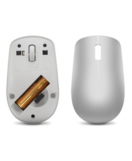 Lenovo | Wireless Mouse | 530 | Optical Mouse | 2.4 GHz Wireless via Nano USB | Platinum Grey | 1 year(s)