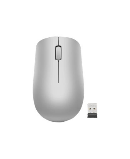 Lenovo | Wireless Mouse | 530 | Optical Mouse | 2.4 GHz Wireless via Nano USB | Platinum Grey | 1 year(s)