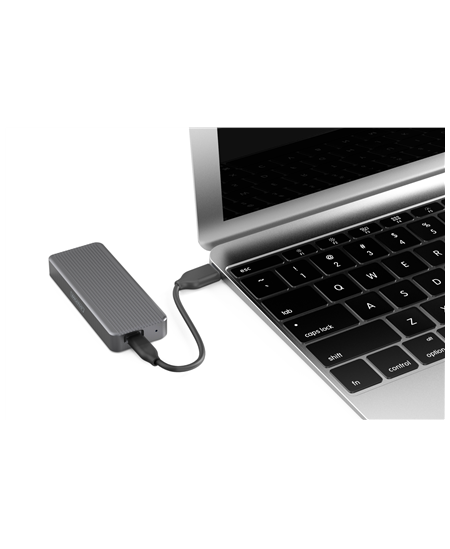 Digitus USB M.2 hard disk enclosure, SSD, external, NVMe, 20Gbps, USB 3.2 Gen2x2 | DA-71157