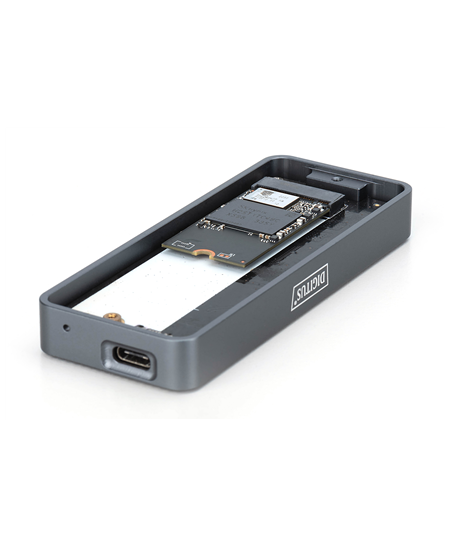 Digitus USB M.2 hard disk enclosure, SSD, external, NVMe, 20Gbps, USB 3.2 Gen2x2 | DA-71157