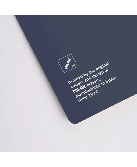 Sąsiuvinis langeliais MILAN, A5, 48 lapai, mėlynas