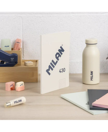 Sąsiuvinis langeliais MILAN, A5, 48 lapai, smėlio