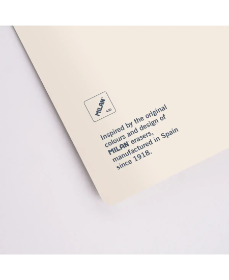 Sąsiuvinis langeliais MILAN, A5, 48 lapai, smėlio