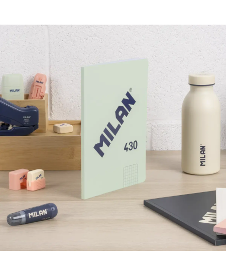 Sąsiuvinis langeliais MILAN, A5, 48 lapai, žalias