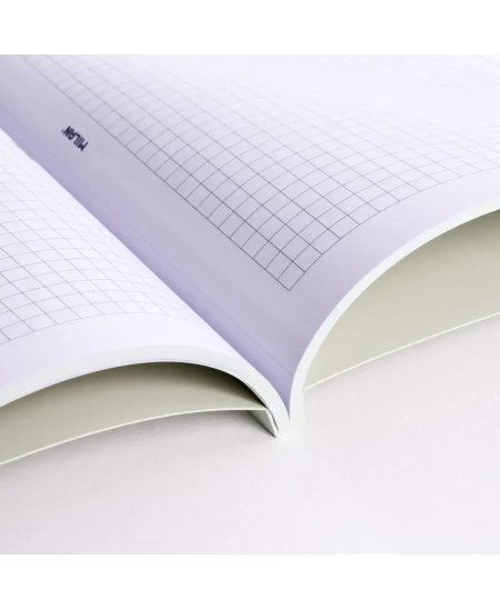 Sąsiuvinis langeliais MILAN, A5, 48 lapai, žalias