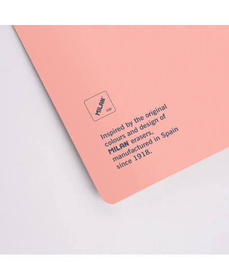 Sąsiuvinis langeliais MILAN, A5, 48 lapai, rožinis