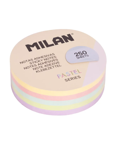 Lipnūs lapeliai MILAN, 250 lapelių, pastelinės spalvos