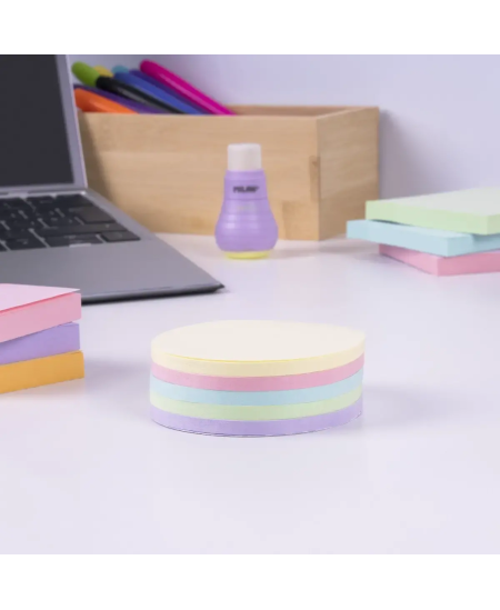 Lipnūs lapeliai MILAN, 250 lapelių, pastelinės spalvos