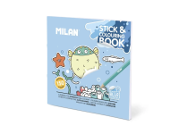 Spalvinimo knygelė MILAN Blue Odissey, su lipdukais