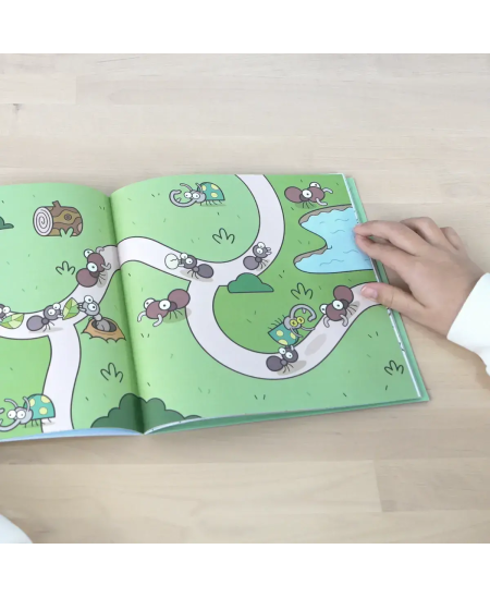 Spalvinimo knygelė MILAN Green & Grow, su lipdukais