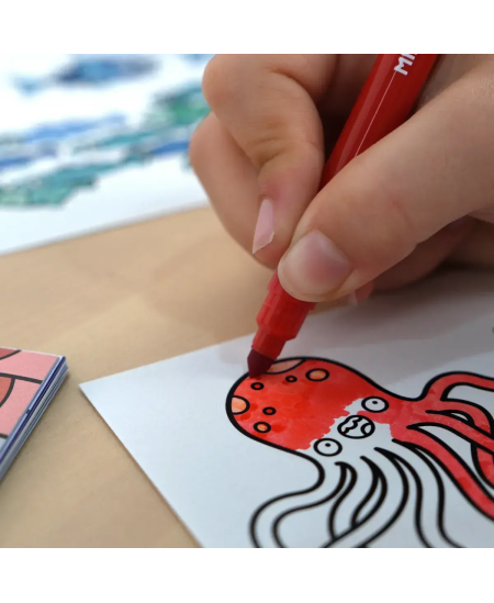 Spalvinimo knygelė MILAN Green & Grow, su lipdukais