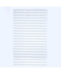 Lipnūs perlai 4mm 440vnt WHITE