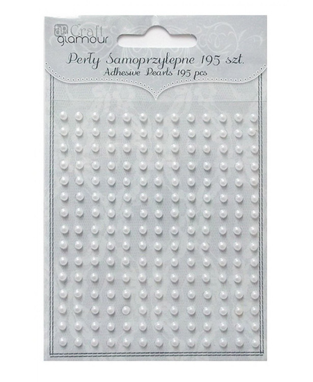 Lipnūs perlai, 3 mm, balti, 195 vnt.