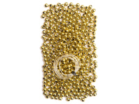 Auksiniai karoliukai 30g  6mm