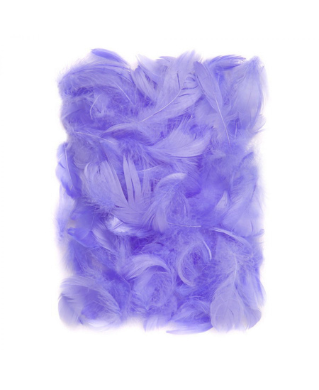 Dekoratyvinės plunksnos, 5–12 cm, 10 g, šviesiai violetinės