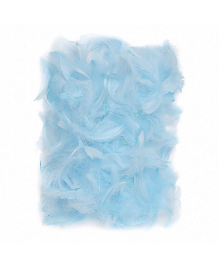 Dekoratyvinės plunksnos, 5–12 cm, 10 g, mėlynos