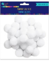 Akriliniai burbuliukai, balti, 5 cm, 30 vnt.