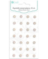 Dekoratyviniai lipnūs kristalai, pilki, 8 mm, 28 vnt.