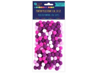 Akriliniai burbuliukai violetiniai 120vnt. 1cm
