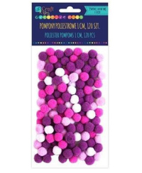 Akriliniai burbuliukai violetiniai 120vnt. 1cm