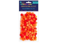 Akriliniai burbuliukai oranžiniai 120vnt. 1cm