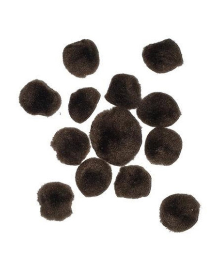 Akriliniai burbuliukai, rudi, 24 vnt.