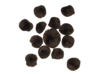 Akriliniai burbuliukai rudi 24vnt.