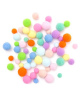 Dekoratyviniai burbuliukai, vaivorykštės spalvų, 60 vnt.