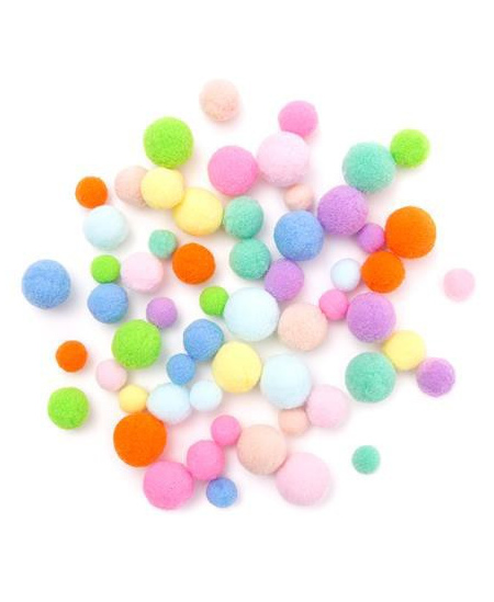 Dekoratyviniai burbuliukai, vaivorykštės spalvų, 60 vnt.