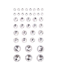Lipnūs kristalai 40vnt CRYSTAL