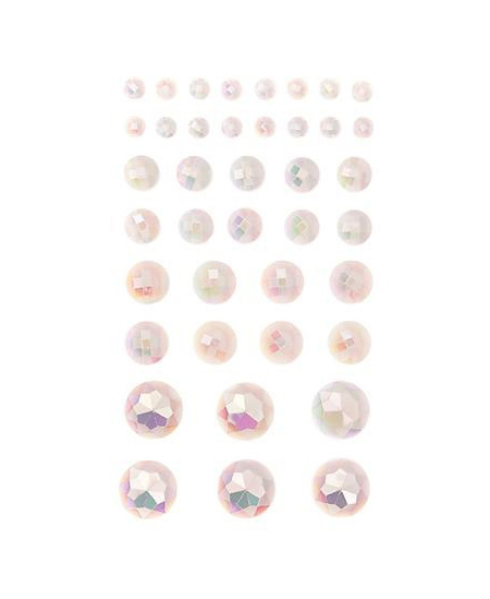 Lipnūs kristalai, opalescent cream, 40 vnt.