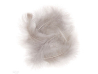 Plunksnos kalakuto 15cm 5vnt pilkos