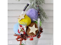 Karoliukai juodi RAIDĖS 124vnt