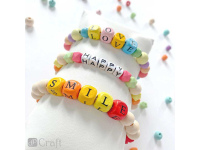 Karoliukai mediniai mix RAIDĖS 10mm 100vnt